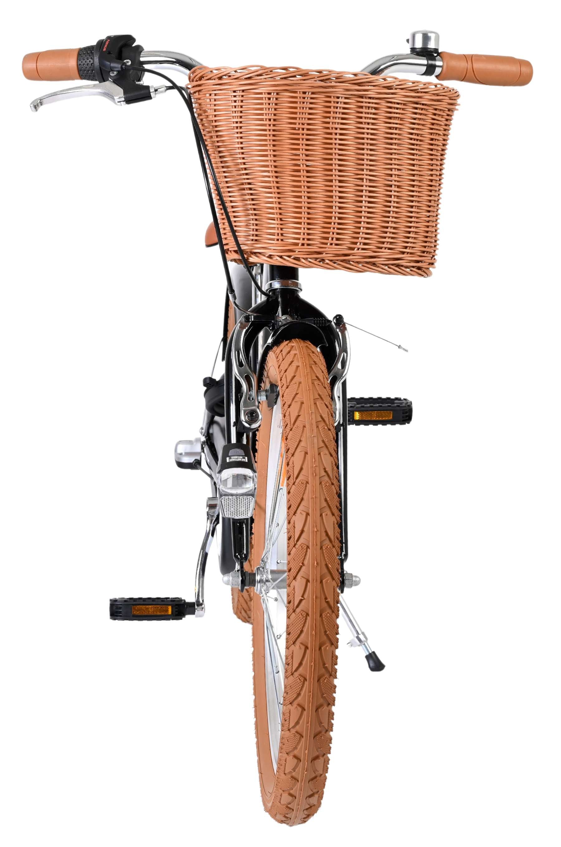 Volare ashley kinderfiets - meisjes - 20 inch - zwart - nexus 3