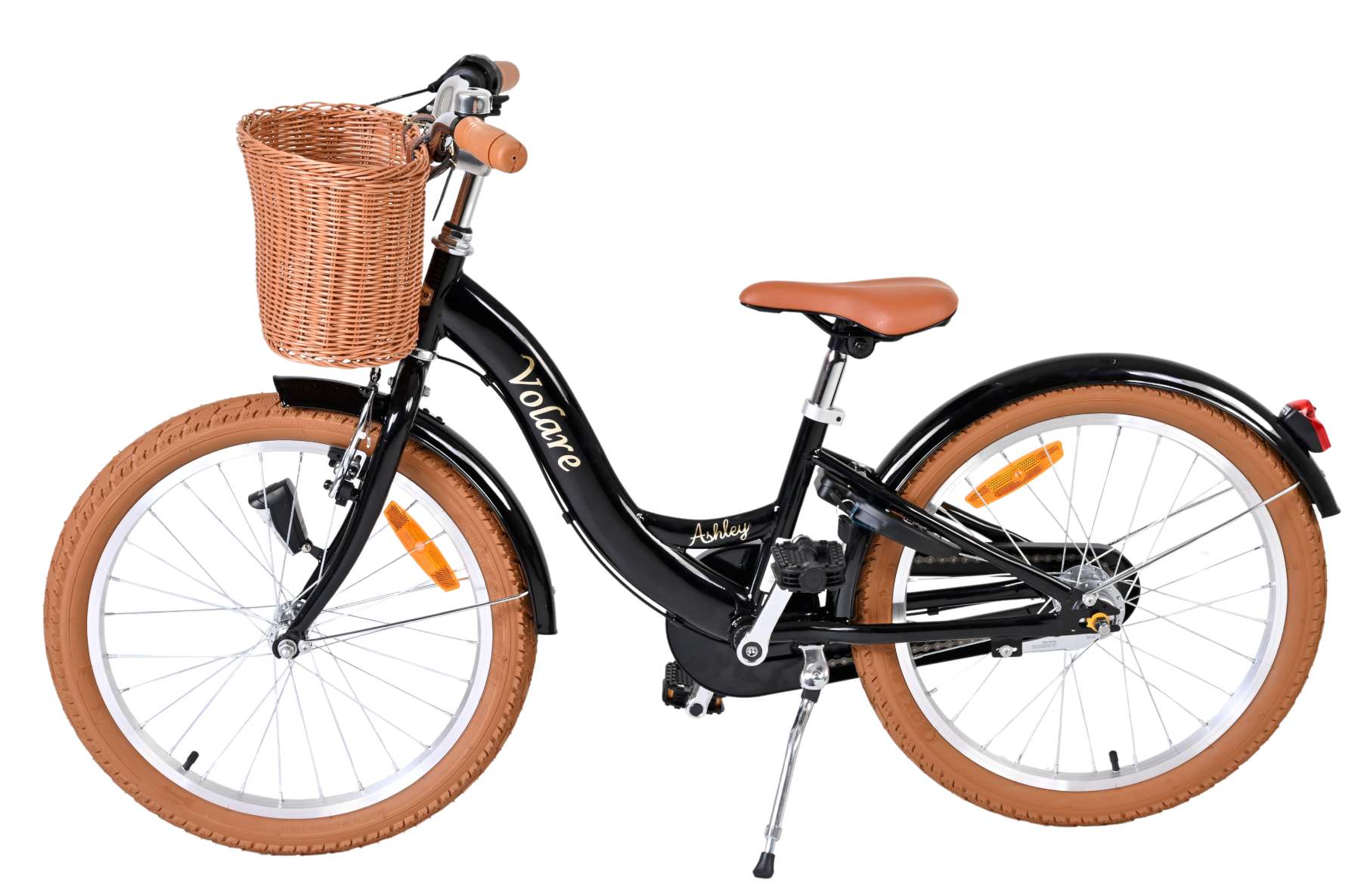 Volare ashley kinderfiets - meisjes - 20 inch - zwart - nexus 3