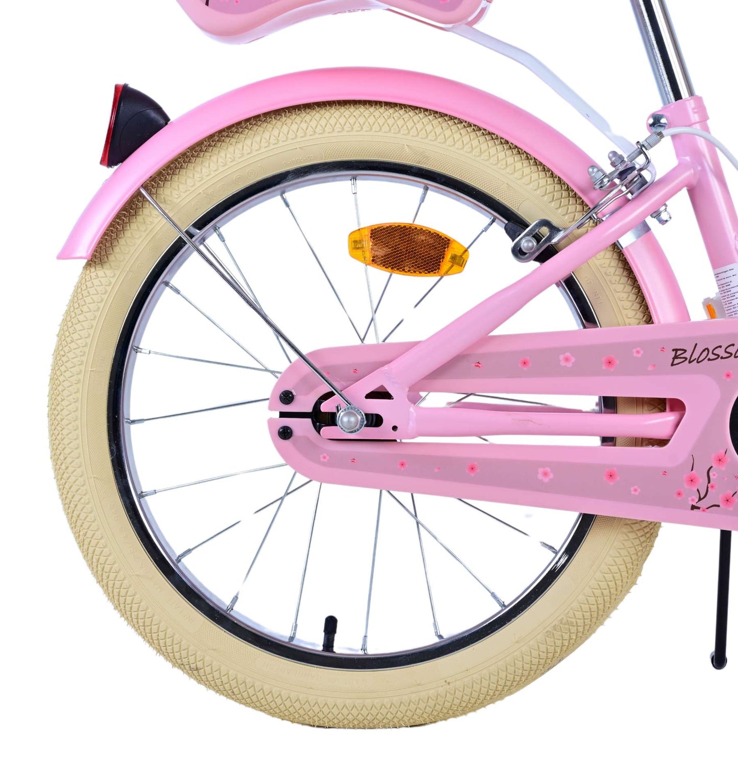 Volare blossom kinderfiets - meisjes - 18 inch - roze - twee handremmen