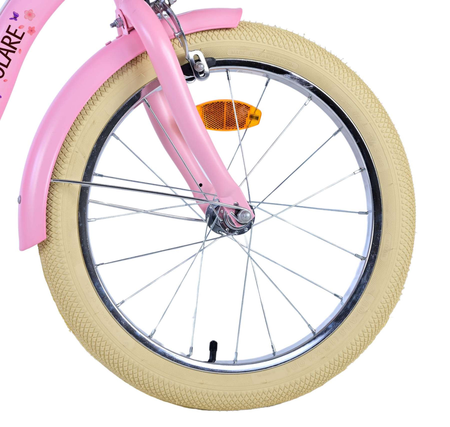 Volare blossom kinderfiets - meisjes - 18 inch - roze - twee handremmen