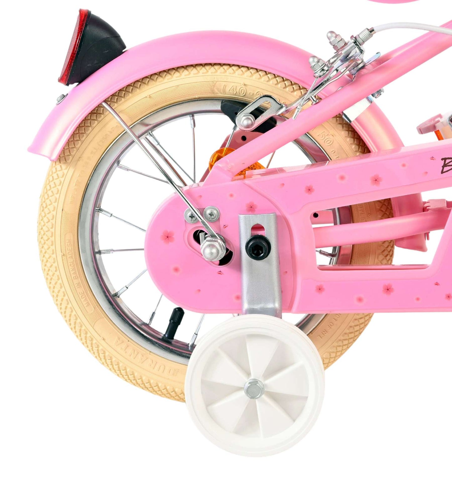Volare blossom kinderfiets - meisjes - 12 inch - roze - twee handremmen