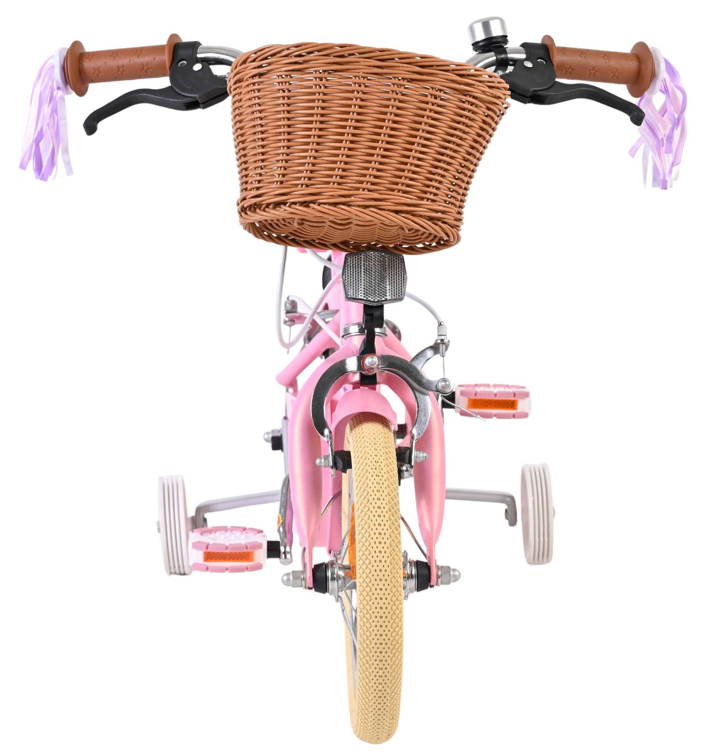 Volare blossom kinderfiets - meisjes - 12 inch - roze - twee handremmen
