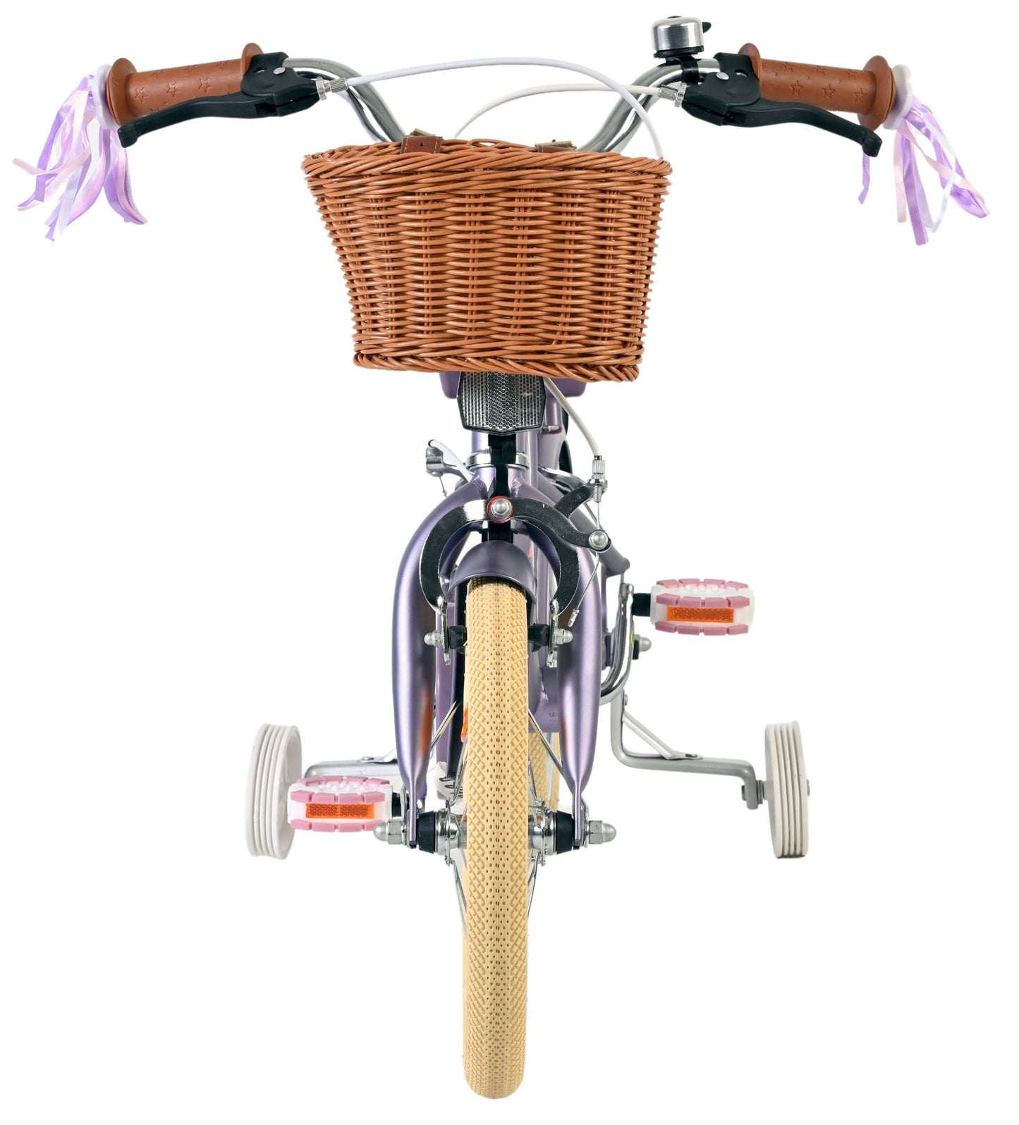 Volare blossom kinderfiets - meisjes - 14 inch - paars - twee handremmen