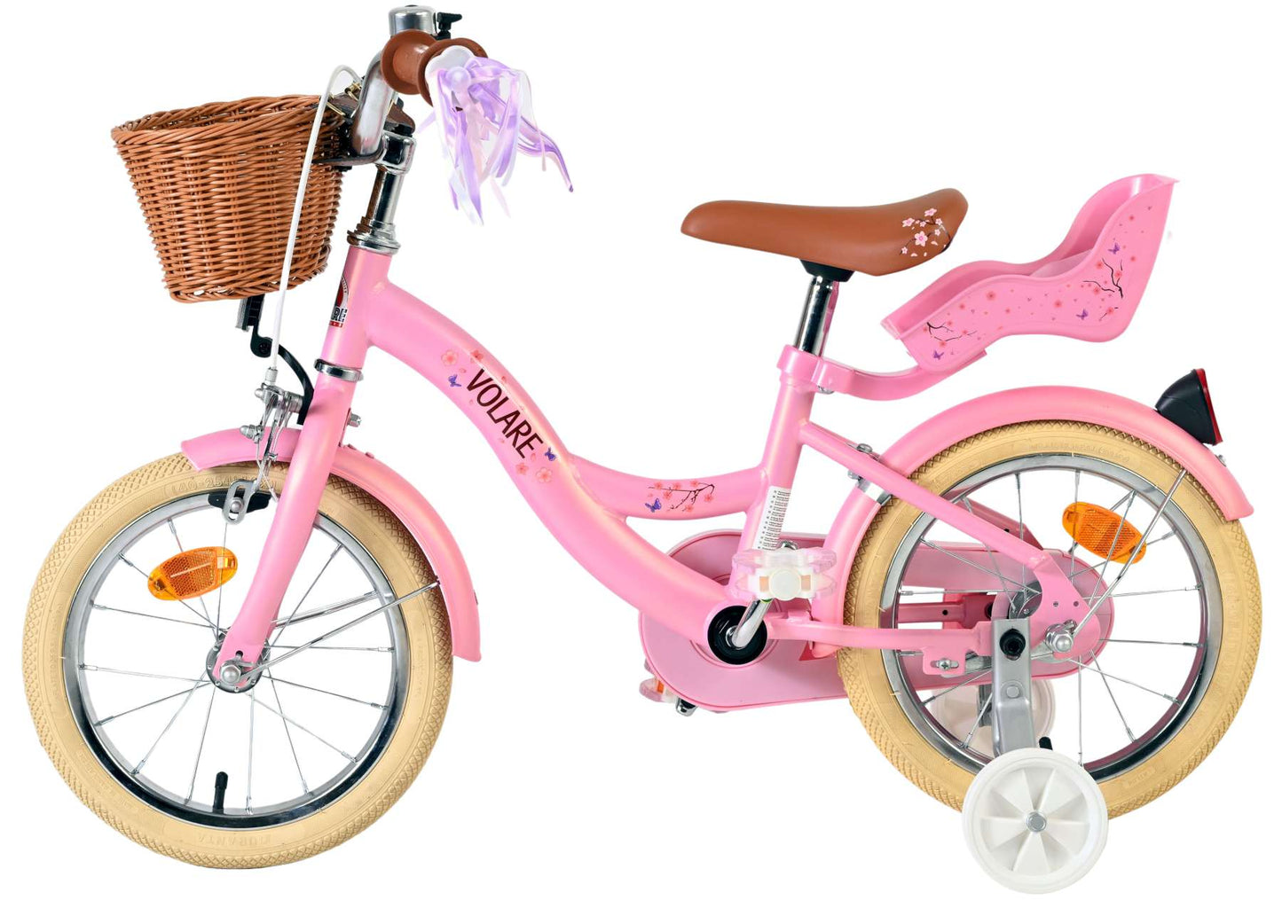 Volare blossom kinderfiets - meisjes - 14 inch - roze