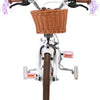 Volare blossom kinderfiets - meisjes - 14 inch - wit - twee handremmen