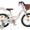 Volare blossom kinderfiets - meisjes - 16 inch - wit - twee handremmen