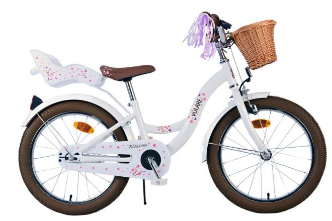 Volare blossom kinderfiets meisjes 18 inch wit