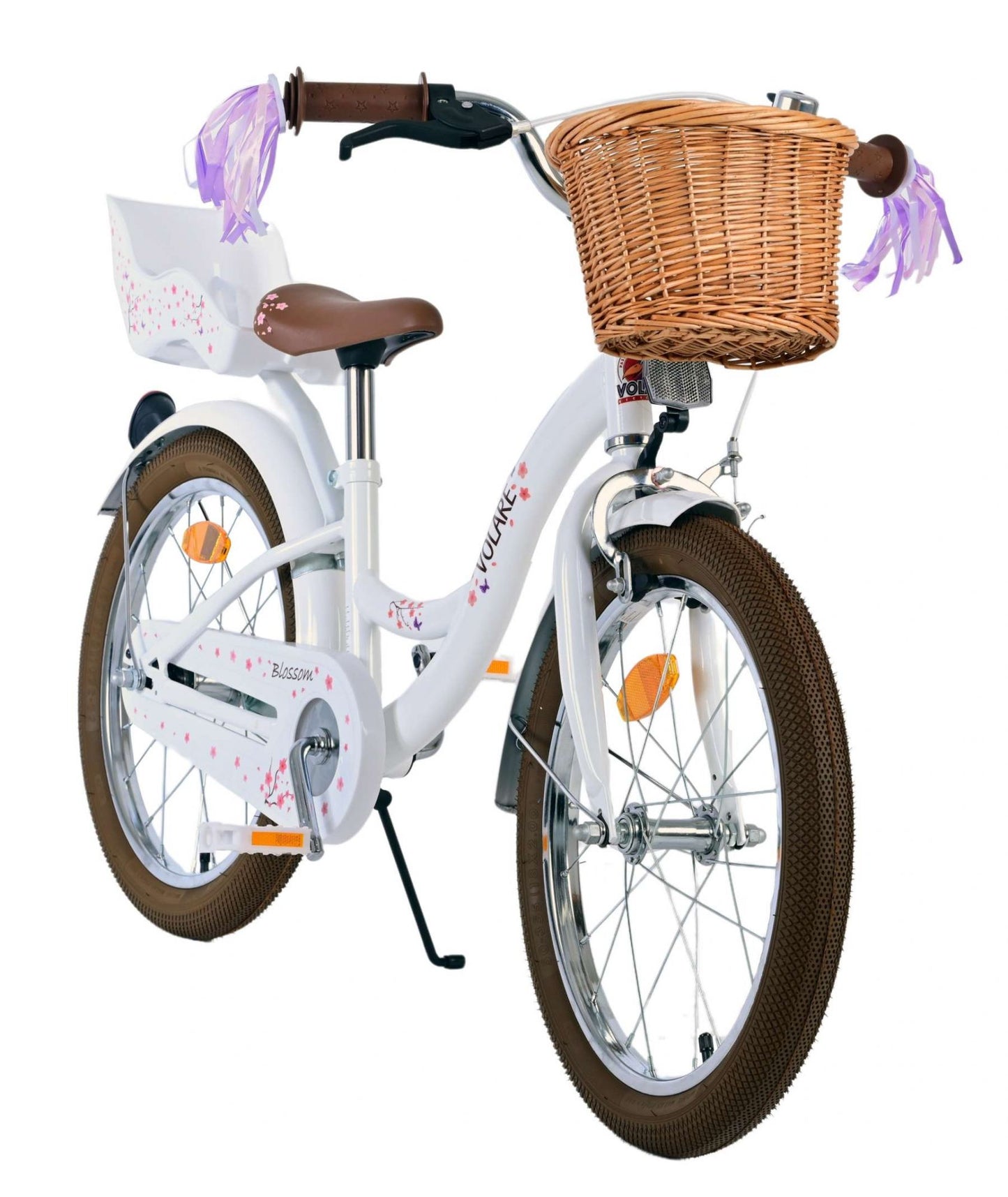 Volare blossom kinderfiets meisjes 18 inch wit
