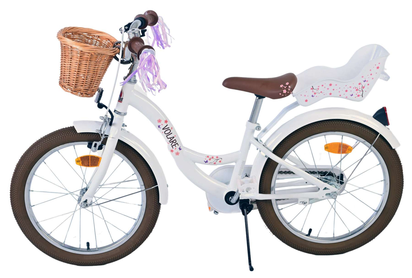 Volare blossom kinderfiets meisjes 18 inch wit