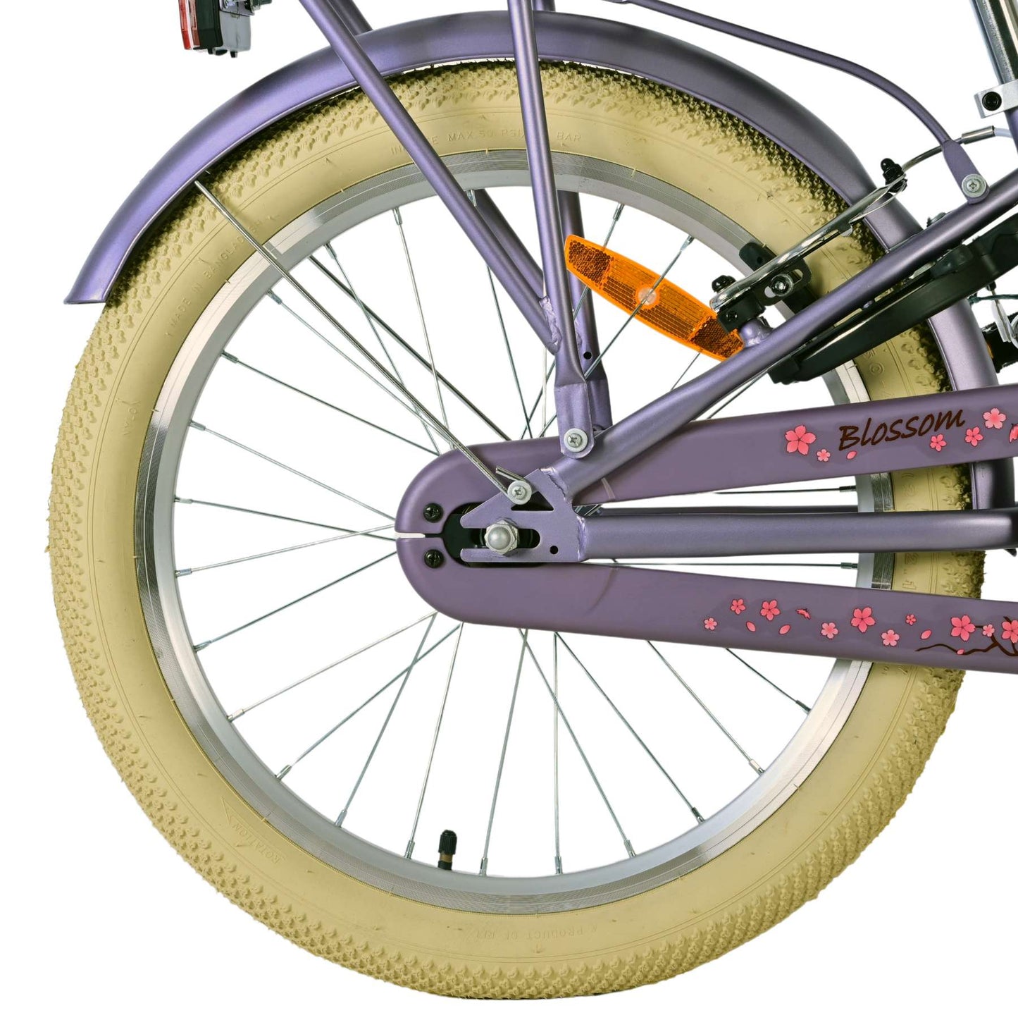 Volare blossom kinderfiets - meisjes - 20 inch - paars - twee handremmen