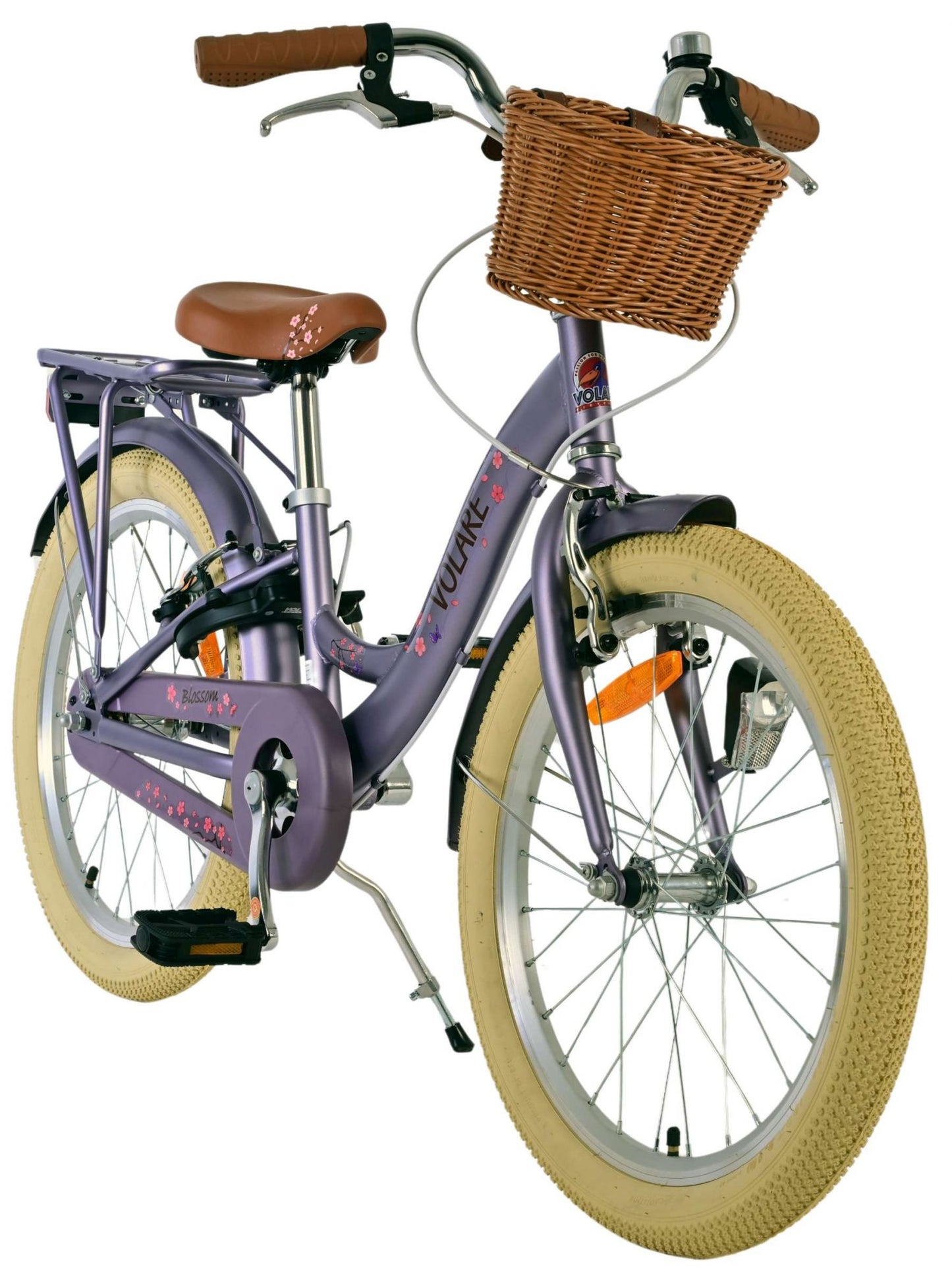 Volare blossom kinderfiets - meisjes - 20 inch - paars - twee handremmen