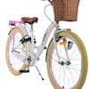 Volare blossom kinderfiets - meisjes - 24 inch - wit - twee handremmen
