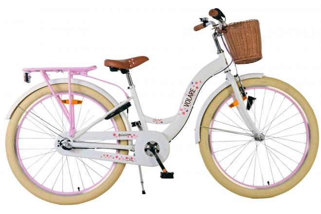 Volare blossom kinderfiets - meisjes - 26 inch - wit - nexus 3 versnellingen