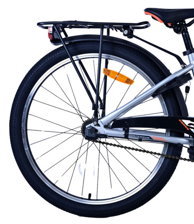 Volare Cross Kinderfiets - Jongens - 24 inch - Zilver - 3 versnellingen