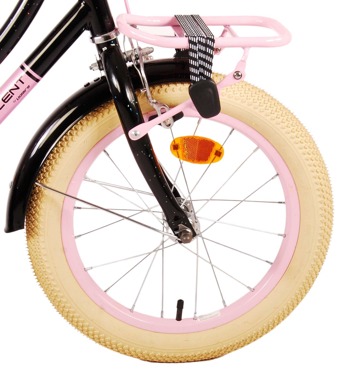 Volare Excellent Kinderfiets - Meisjes - 16 inch - Zwart - 95% afgemonteerd