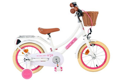 Volare excellent kinderfiets - meisjes - 14 inch - wit
