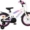 Volare lily kinderfiets - meisjes - 16 inch - wit roze paars - twee handremmen