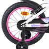 Volare lily kinderfiets - meisjes - 16 inch - wit roze paars - twee handremmen