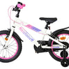 Volare lily kinderfiets - meisjes - 16 inch - wit roze paars - twee handremmen