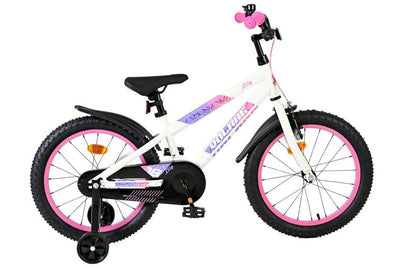 Volare lily kinderfiets - meisjes - 18 inch - wit roze paars