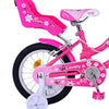 Volare Lovely Kinderfiets Meisjes 14 inch Roze Wit Twee Handremmen