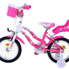 Volare Lovely Kinderfiets Meisjes 14 inch Roze Wit Twee Handremmen