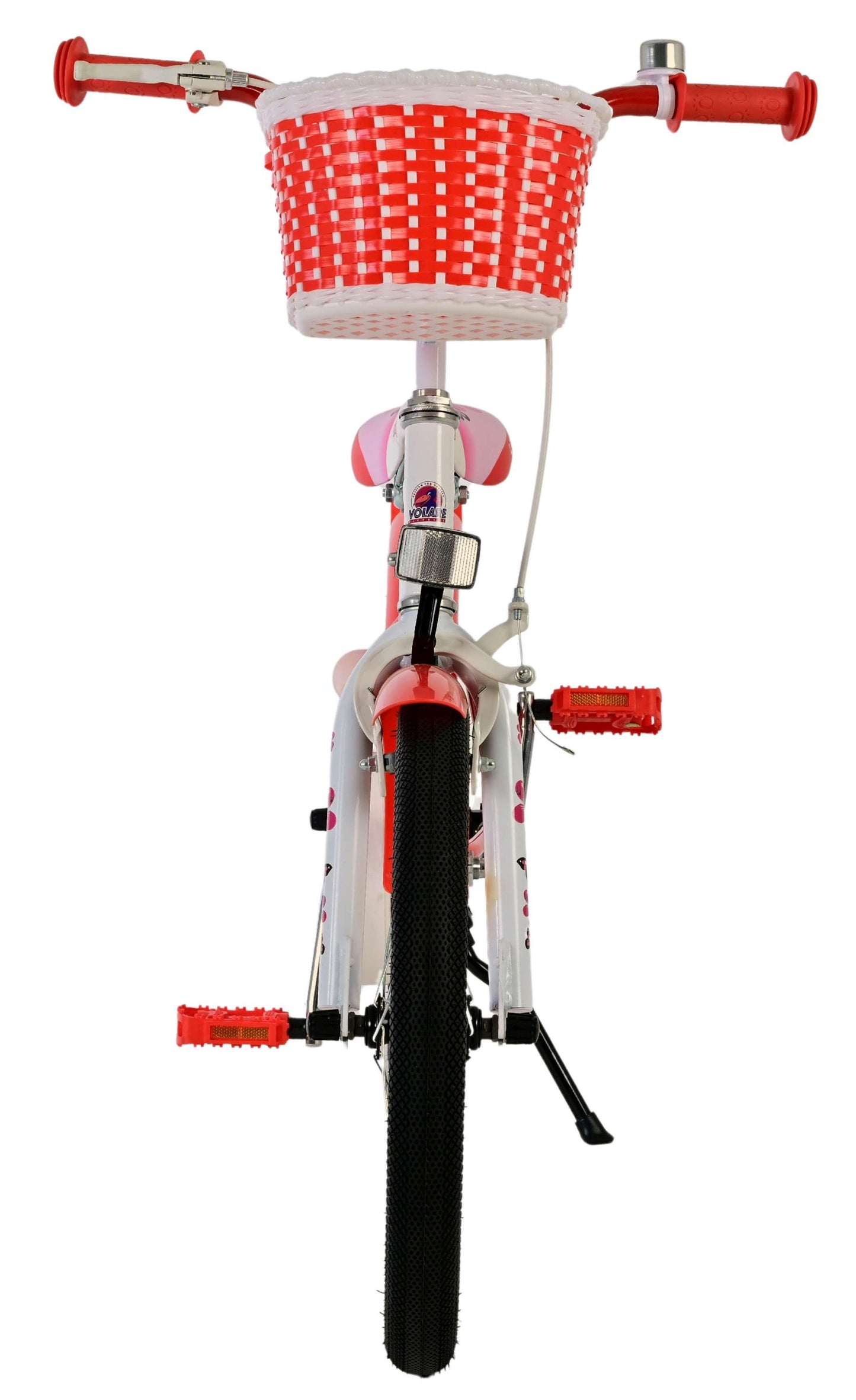 Volare lovely kinderfiets - meisjes - 18 inch - rood wit