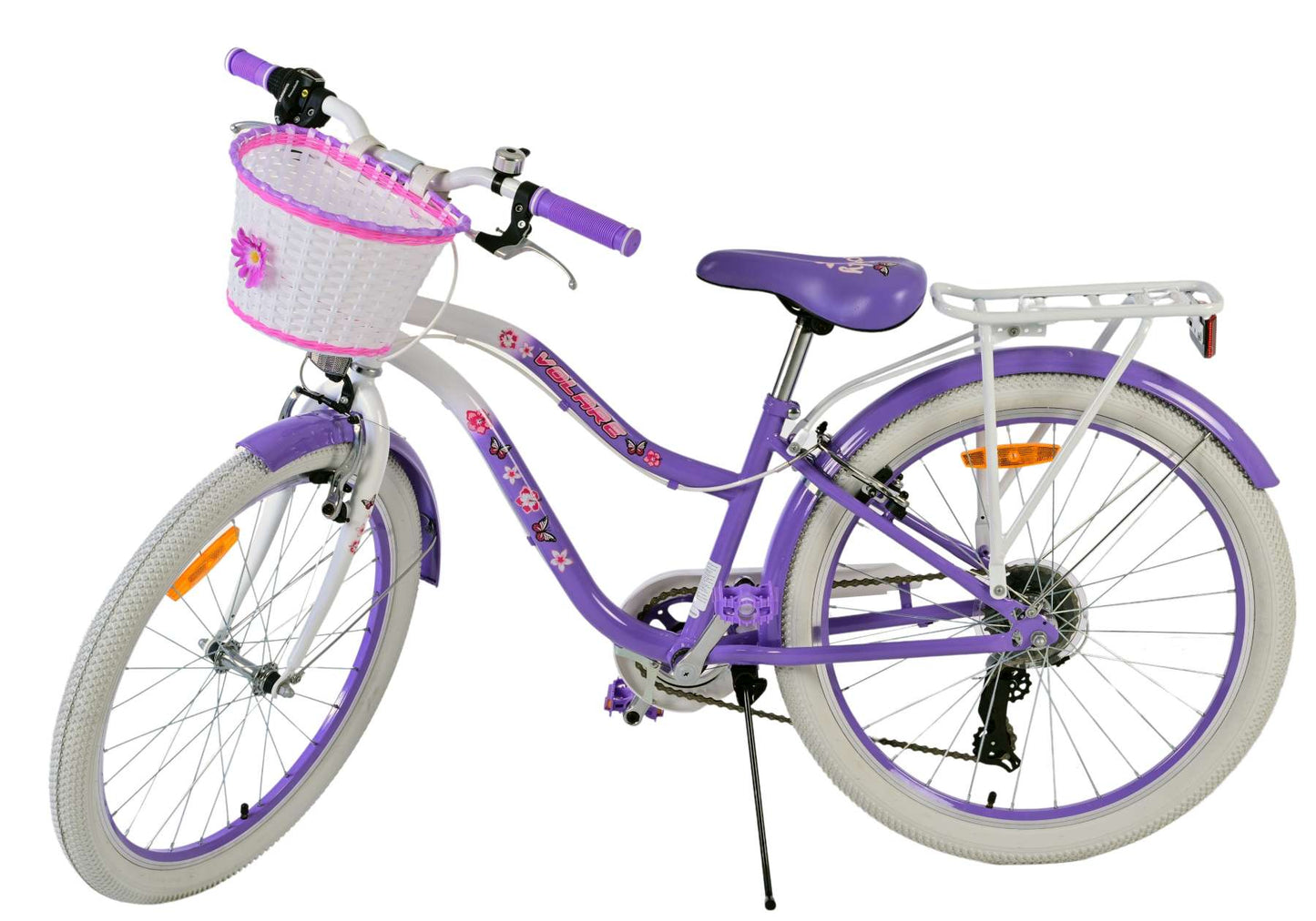 Volare lovely kinderfiets - meisjes - 24 inch - paars - 7 versnellingen