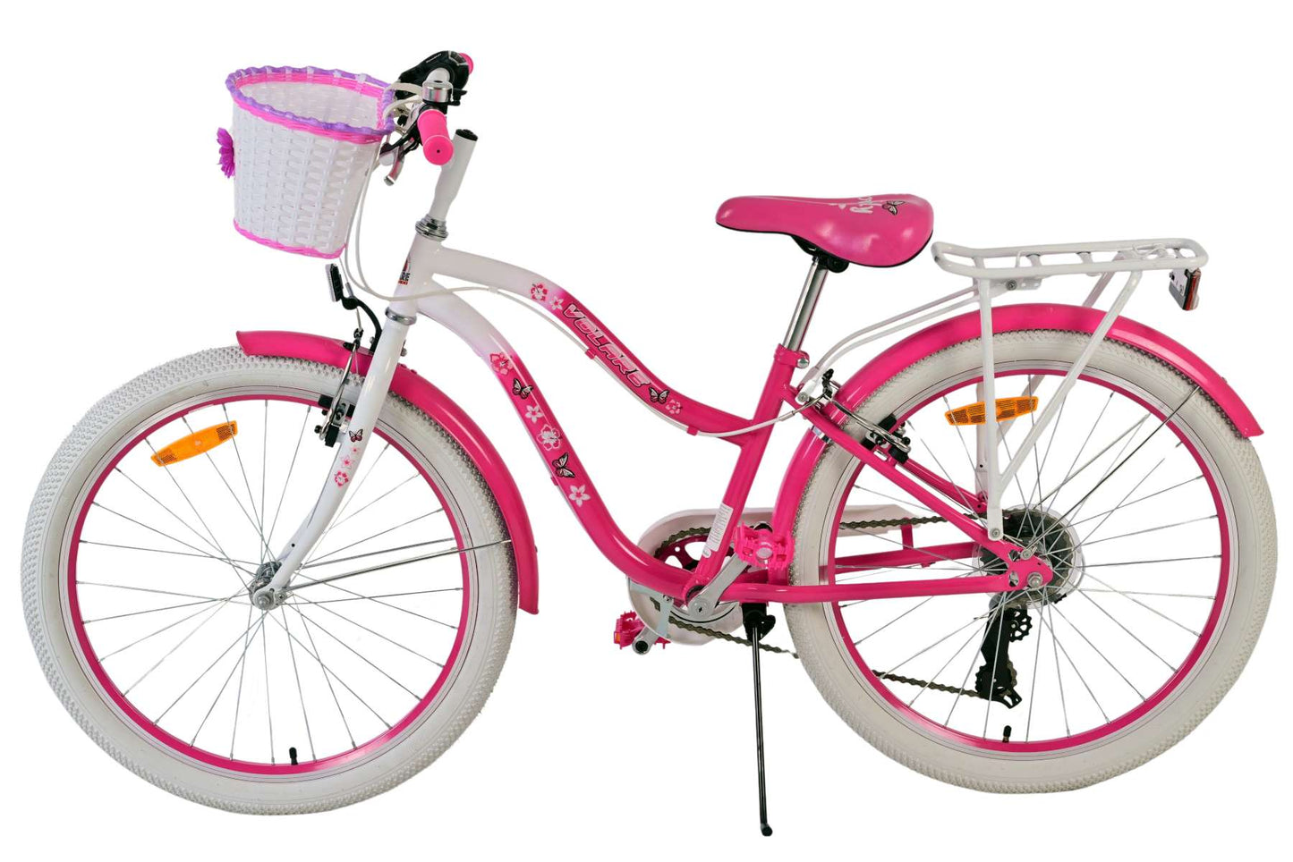 Volare lovely kinderfiets - meisjes - 24 inch - roze - 7 versnellingen