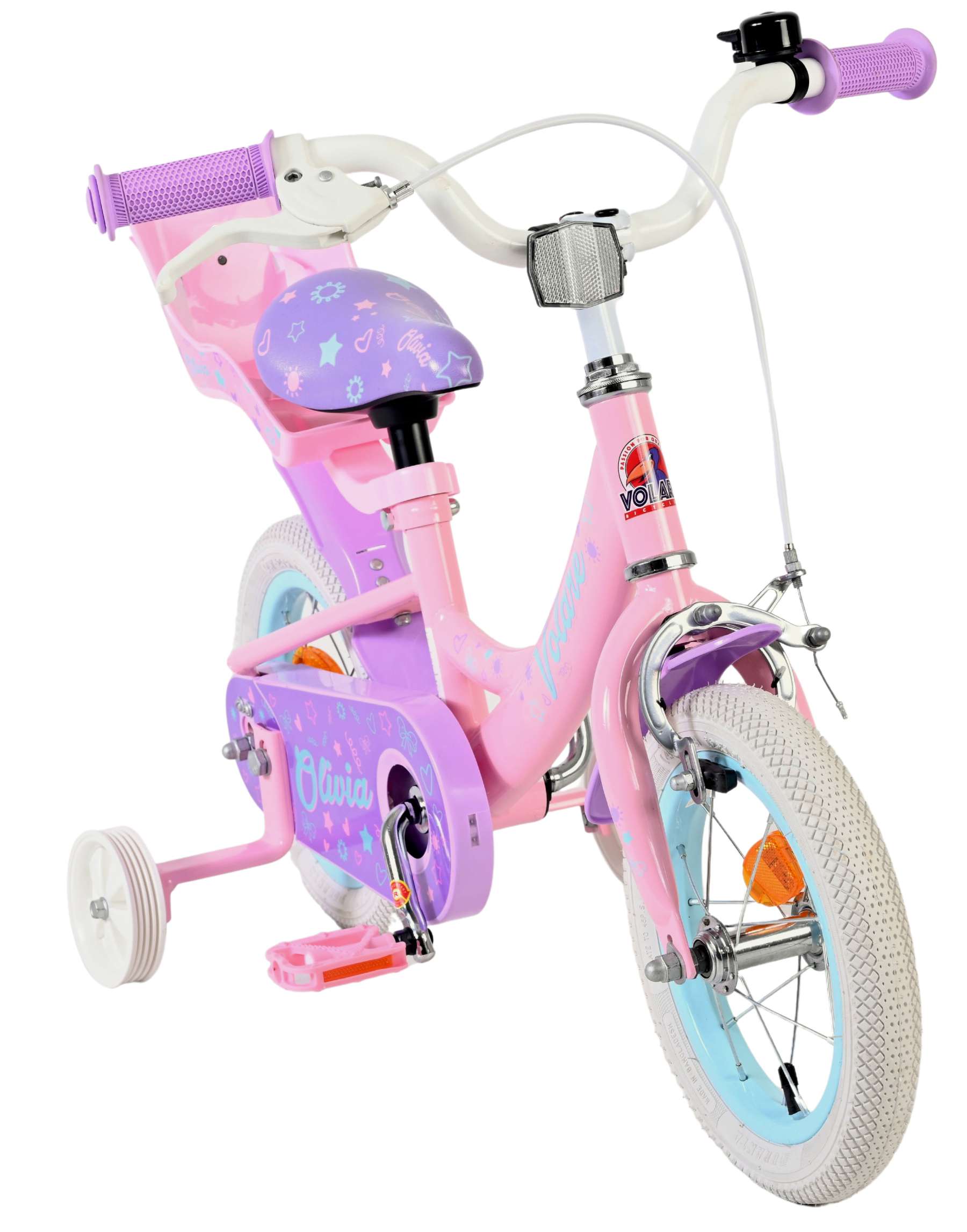 Volare olivia kinderfiets - meisjes - 12 inch - roze