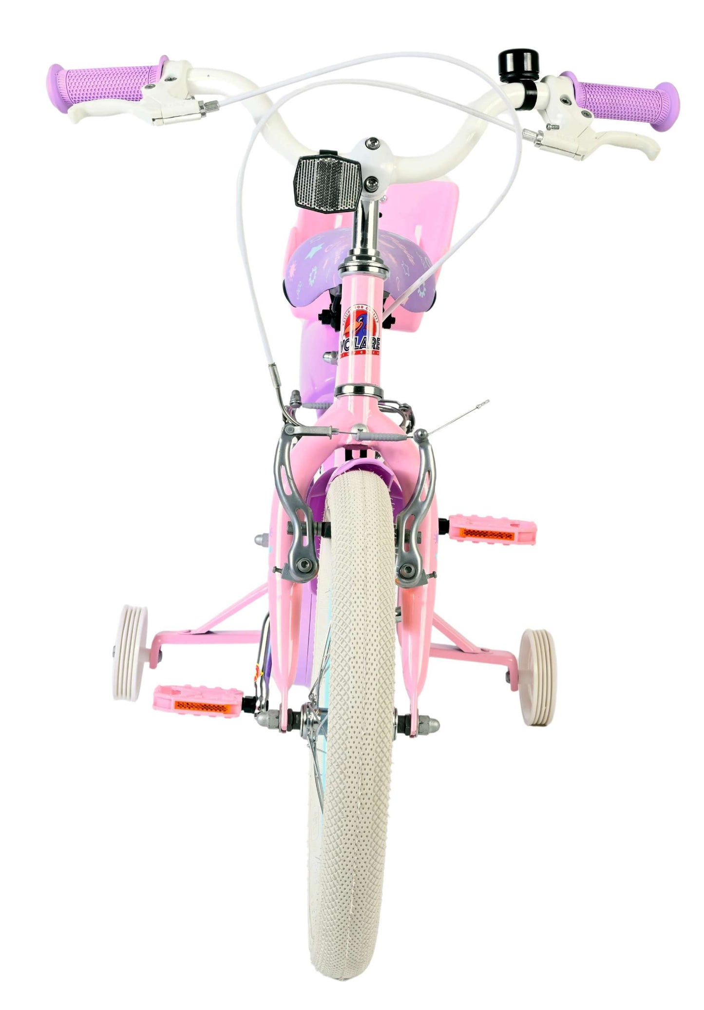 Volare olivia kinderfiets - meisjes - 16 inch - roze - twee handremmen