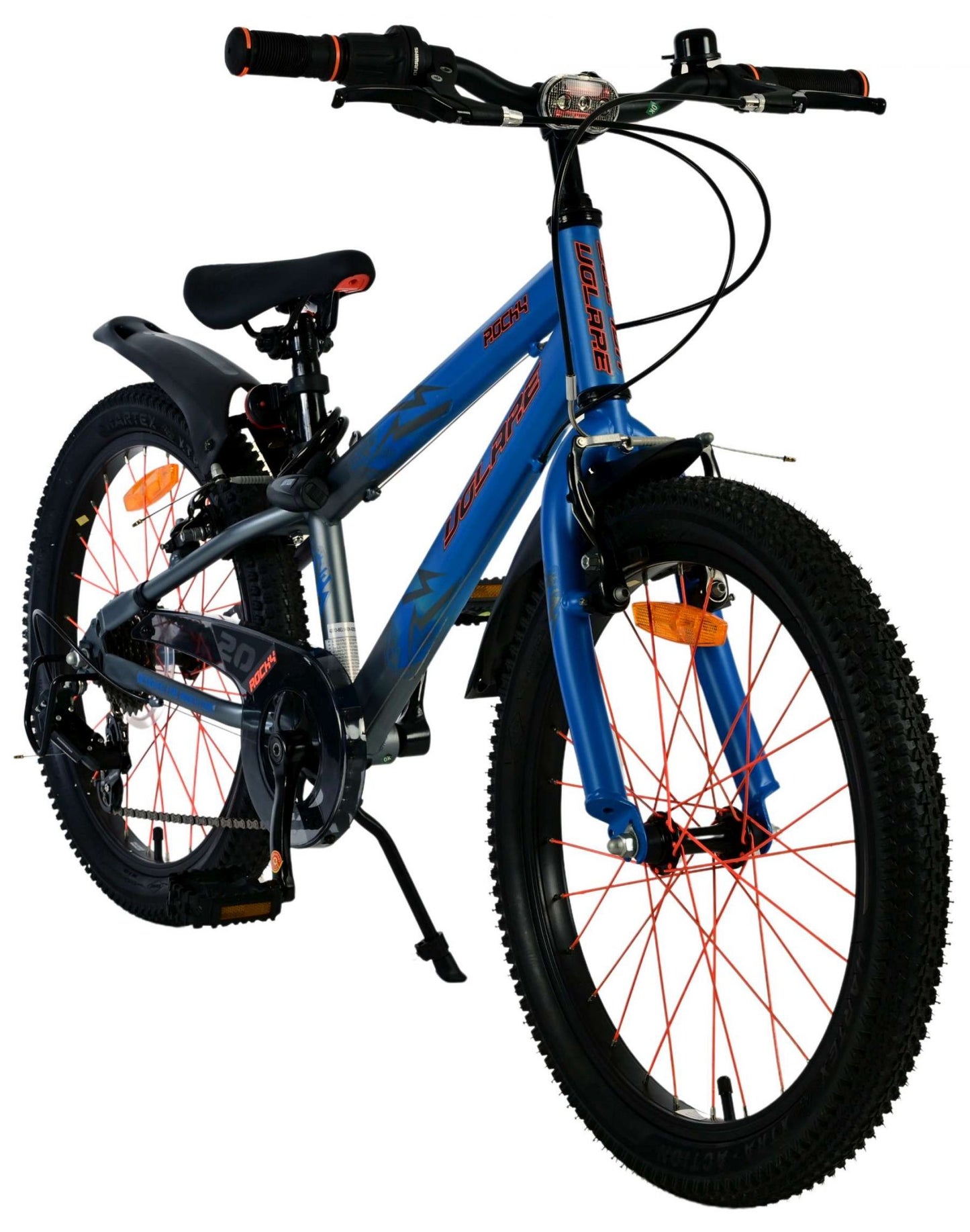 Volare rocky kinderfiets - 20 inch - 7 speed - blauw
