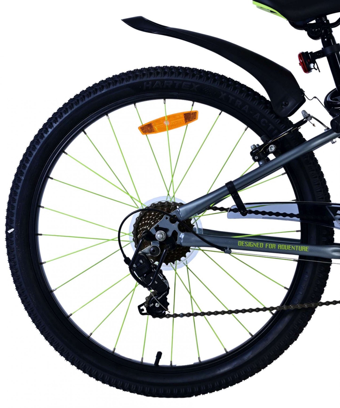 Volare rocky kinderfiets - 24 inch - groen - 7 speed