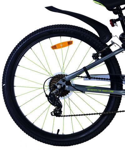 Volare rocky kinderfiets - 24 inch - groen - 7 speed