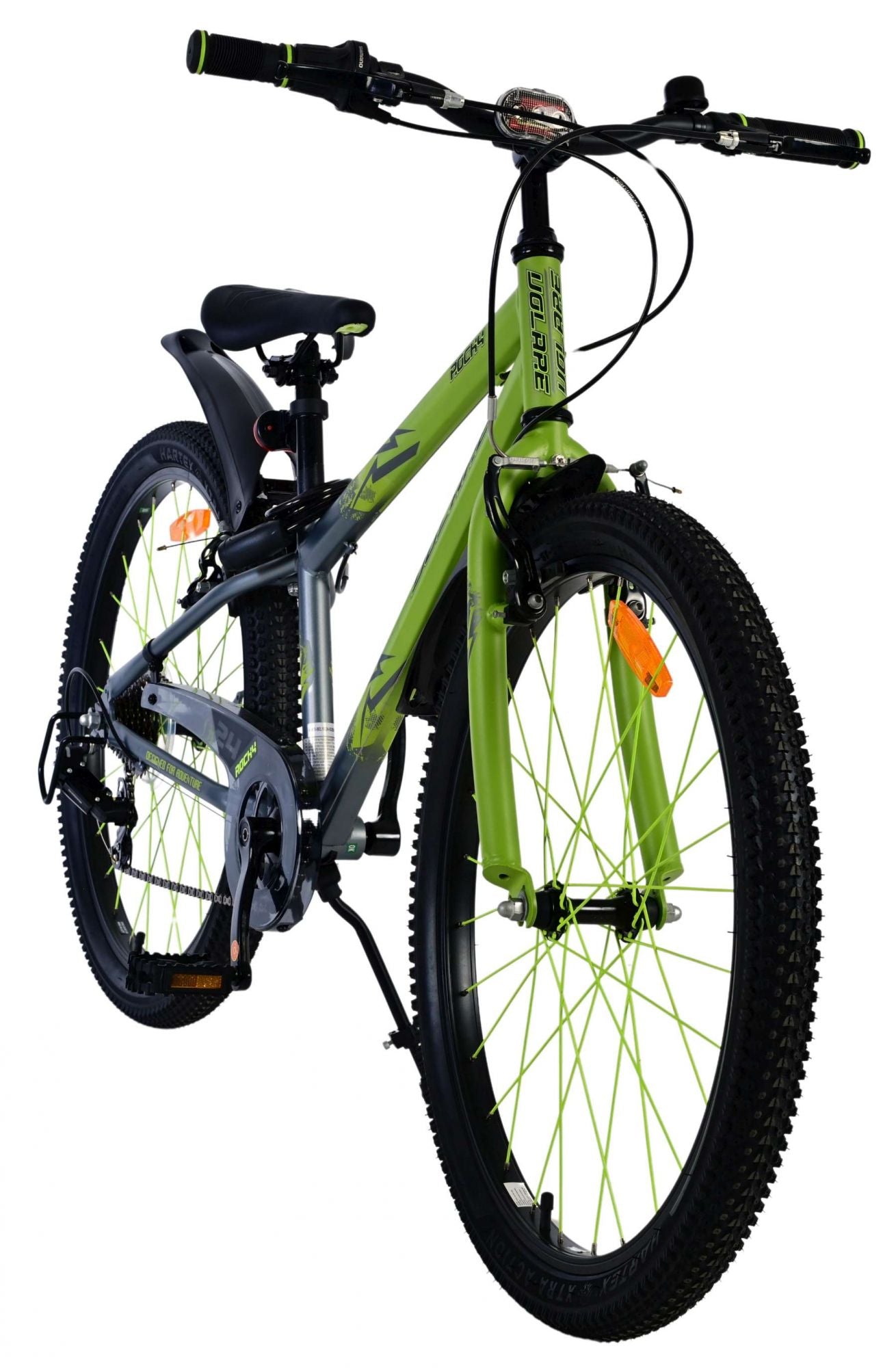 Volare rocky kinderfiets - 24 inch - groen - 7 speed