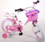 Volare Rose Kinderfiets - Meisjes - 16 inch - Roze Wit - 95% afgemonteerd - afbeelding 3