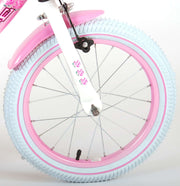 Volare Rose Kinderfiets - Meisjes - 16 inch - Roze Wit - 95% afgemonteerd - afbeelding 4