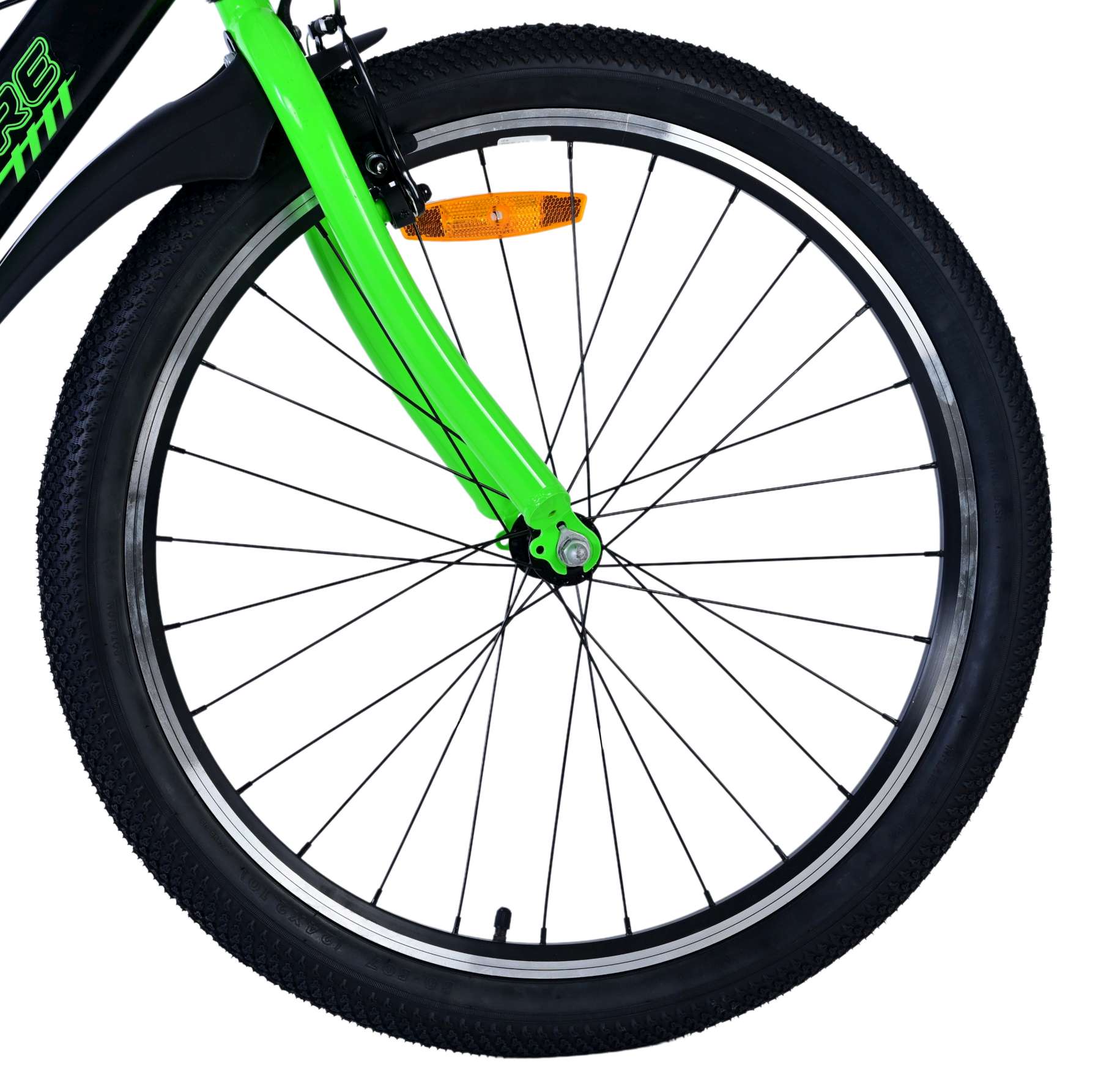 Volare sportivo kinderfiets - jongens - 24 inch - zwart groen - twee handremmen
