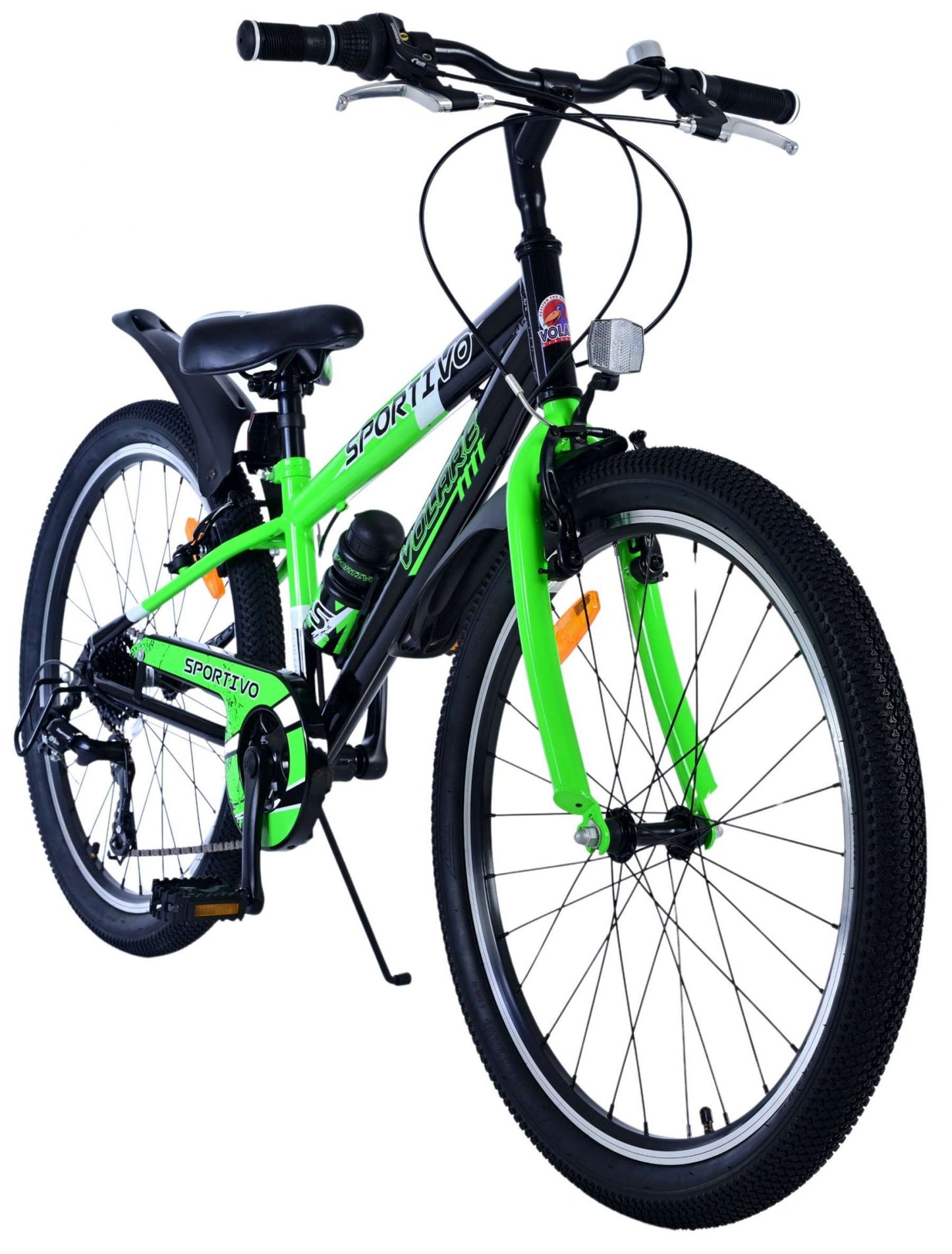 Volare sportivo kinderfiets - jongens - 24 inch - 7 speed - zwart groen
