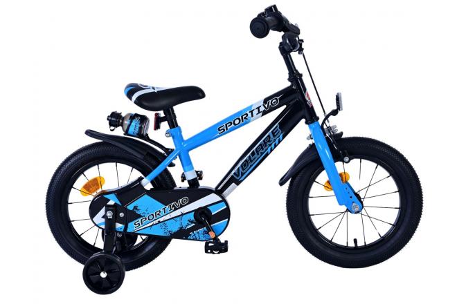 Volare sportivo kinderfiets - jongens - 14 inch - blauw zwart