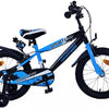Volare sportivo kinderfiets - jongens - 16 inch - blauw zwart - twee handremmen