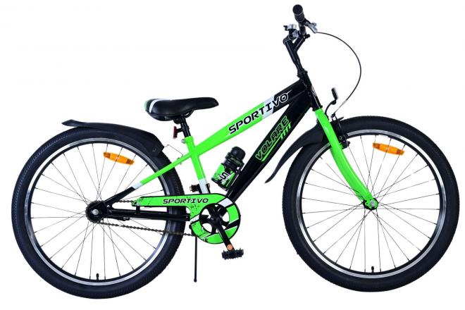 Volare sportivo kinderfiets - jongens - 24 inch - zwart groen