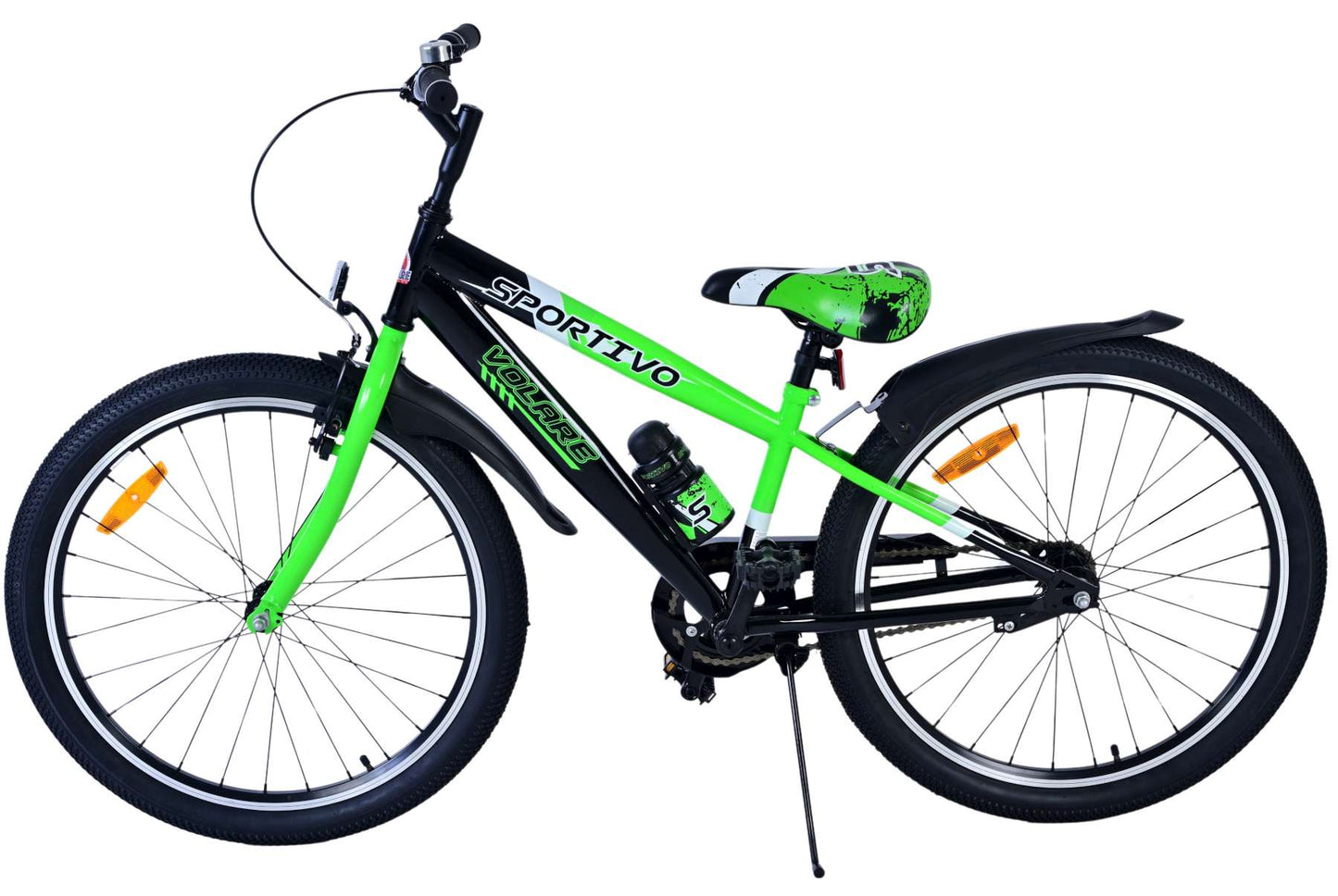 Volare sportivo kinderfiets - jongens - 24 inch - zwart groen