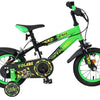 Volare strike kinderfiets - jongens - 12 inch - zwart groen - twee handremmen