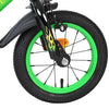Volare strike kinderfiets - jongens - 12 inch - zwart groen - twee handremmen