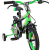 Volare strike kinderfiets - jongens - 12 inch - zwart groen - twee handremmen