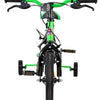 Volare strike kinderfiets - jongens - 12 inch - zwart groen - twee handremmen
