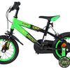 Volare strike kinderfiets - jongens - 12 inch - zwart groen - twee handremmen