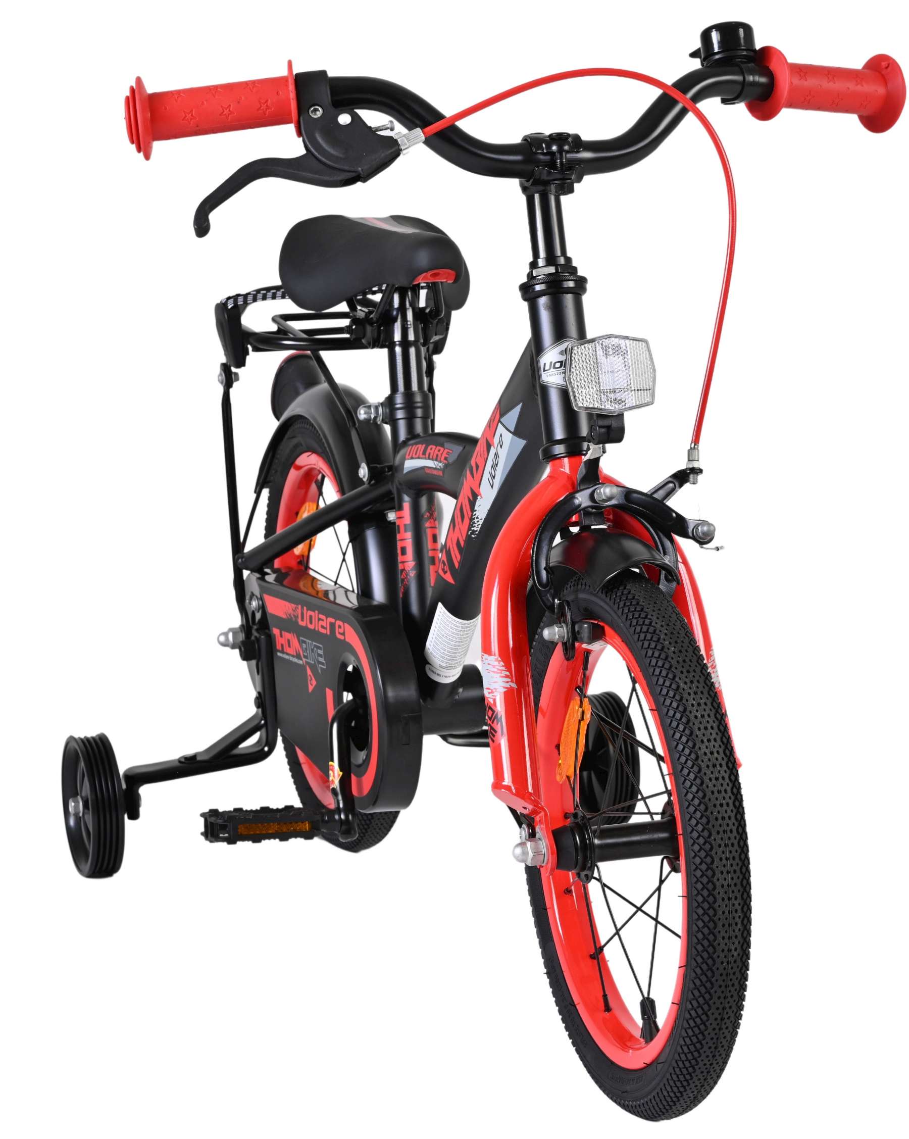 Volare thombike kinderfiets - jongens - 14 inch - zwart rood