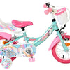 Volare unicorn kinderfiets - meisjes - 12 inch - groen - twee handremmen